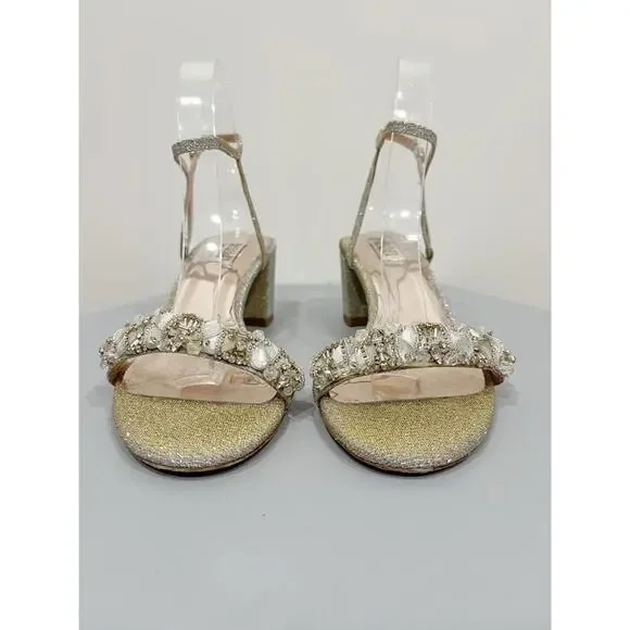 Badgley Mischka Tanessa Block Low Heel Sandals - Picture 5 of 9